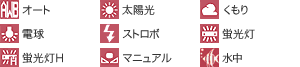 アイコン:ホワイトバランス