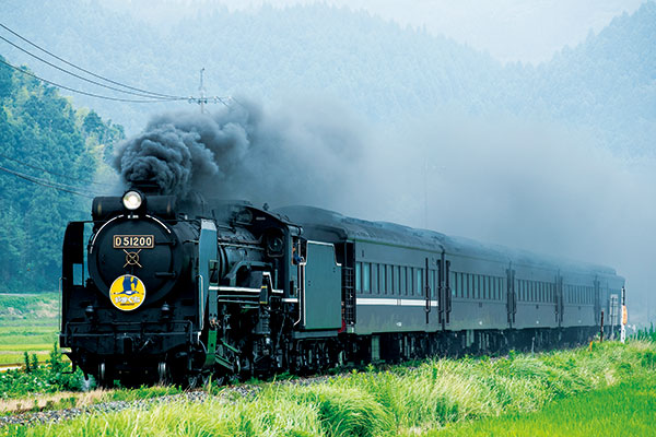 写真：風情ある蒸気機関車を楽しむ