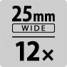 アイコン：25mm WIDE 12倍