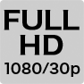 アイコン：FULL HD 1080／30P