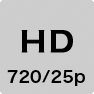 アイコン：HD 720／25P