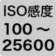 アイコン：ISO感度100-25600
