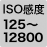 ISO感度125～12800