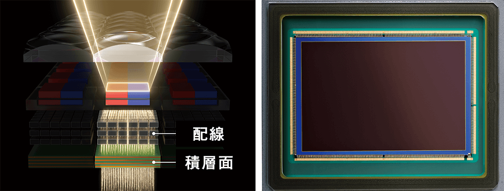 画像：「EOS R3」の「高画質」「高速性能」を実現した新開発フルサイズ裏面照射積層CMOSセンサー