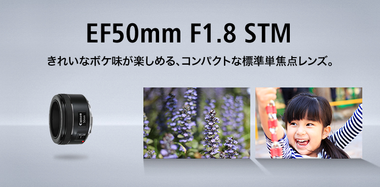 Canon キャノン EF 50mm F1.8 新型STM 単焦点レンズ♪