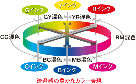 清澄感の豊かなカラー表現(イメージ)