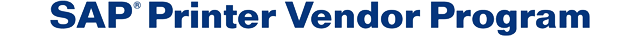 SAP® Printer Vendor Program